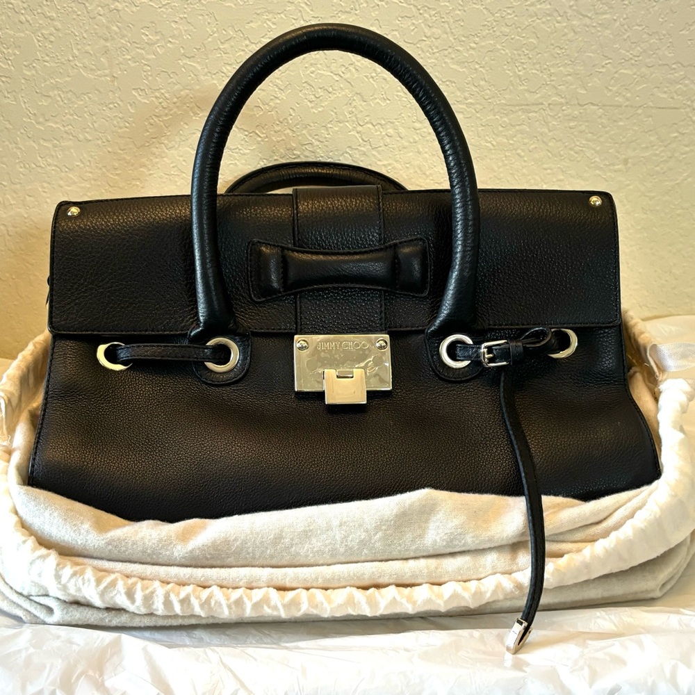 ❗️SALE❗️✨Pristine✨ Jimmy Choo Rosalie Elegant Leather Satchel✨